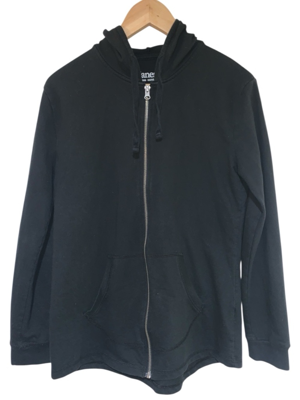 Hanes Women's Activewear Hoodie Sweatshirt Zip Up Black Size S